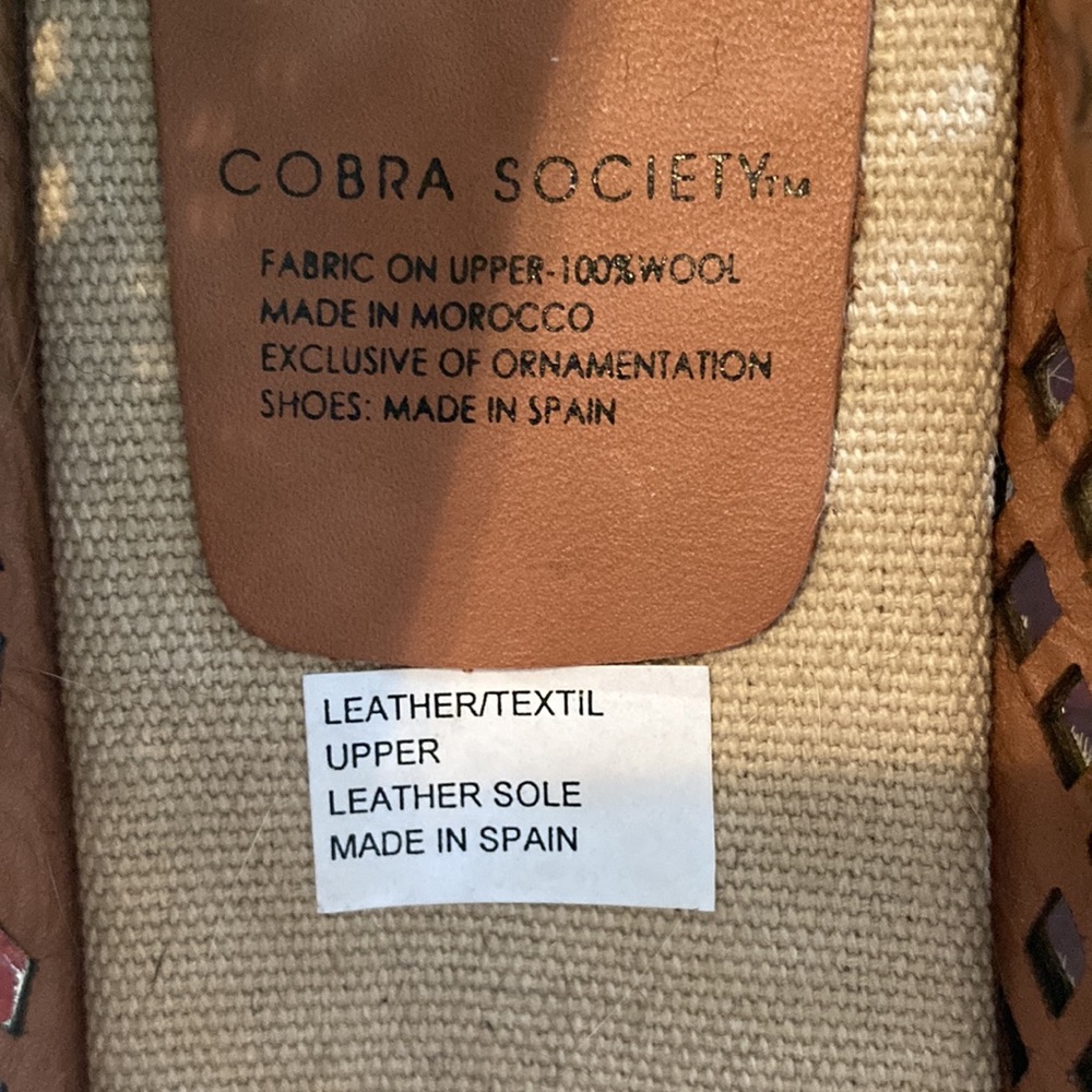Cobra Society Wool/Leather Espadrilles - Picture 7 of 7